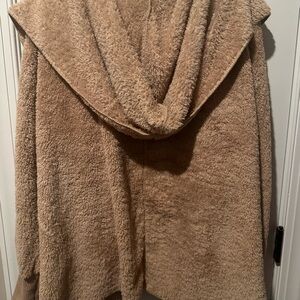 Cozy Tan Hooded Jacket